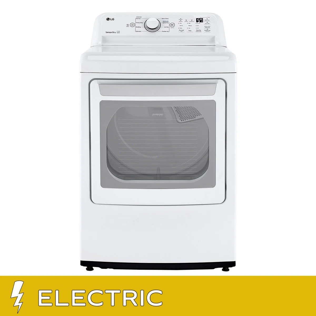 LG 7.3 cu. ft. White Electric Dryer with Sensor Dry Technology (In Box)