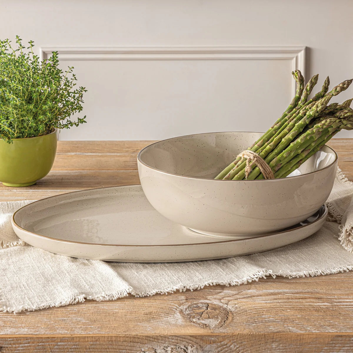 over&back Options Stoneware Serving Set, 2-piece