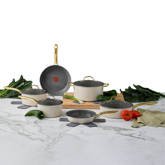 T-fal Preserve Ceramic Cookware Set, 13-piece