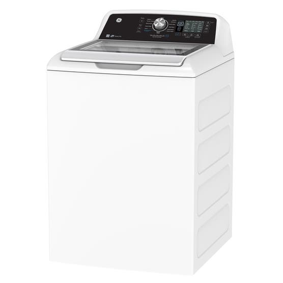GE - 5.3 cu. ft. Top Load Washer with SaniFresh Cycle in White