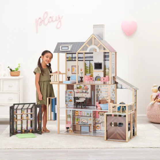 Lakeview Villa Dollhouse & Greenhouse