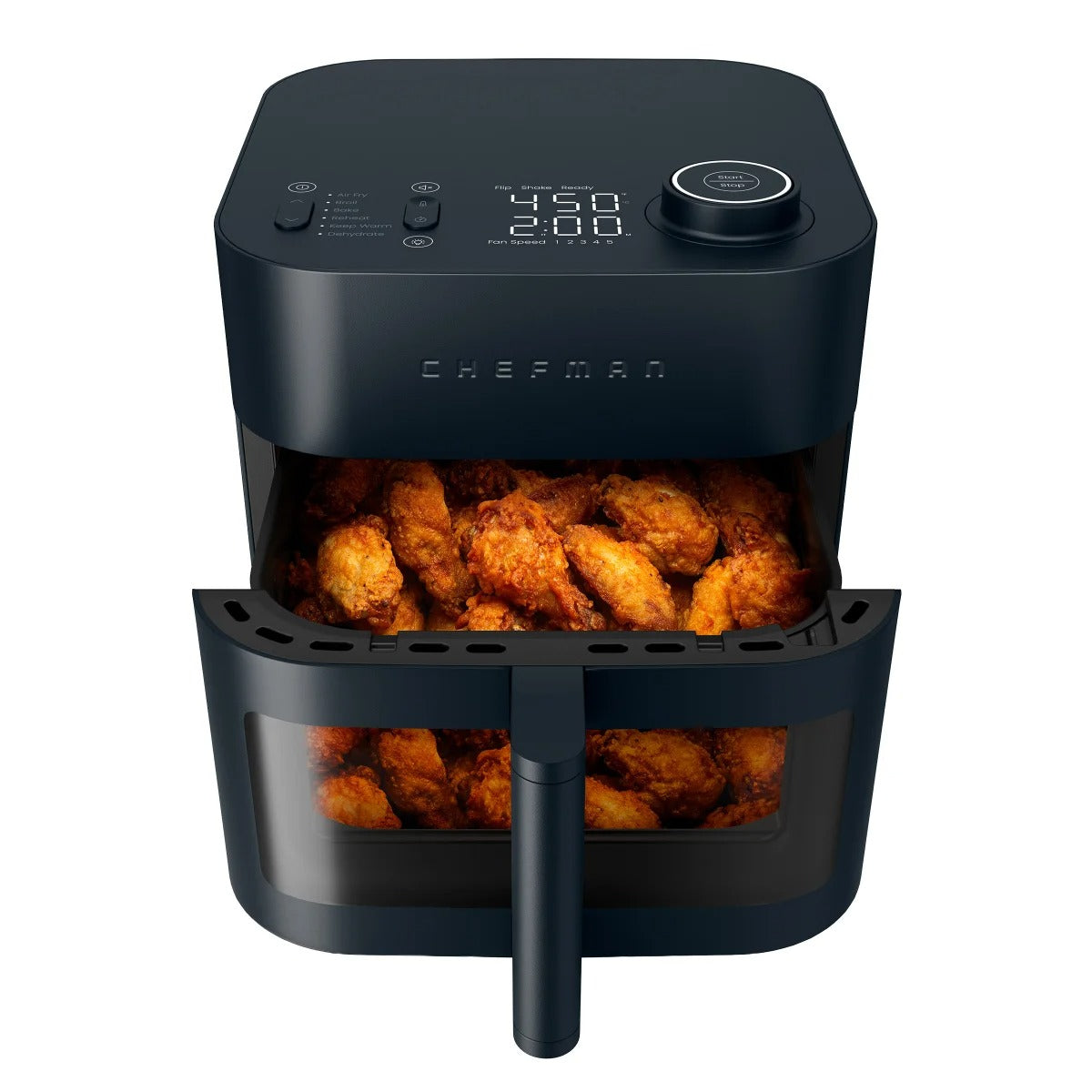 Chefman Crispinator Performance Series 7.5 L (8 qt.) Air Fryer with Removable Divider