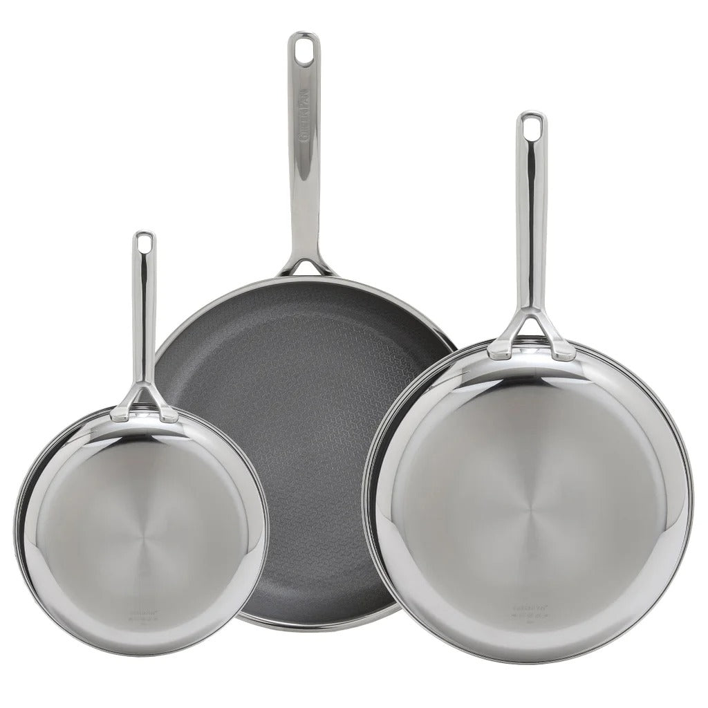 Greenpan Spectra Hybrid Ceramic Non-Stick Skillet Set, 3-pieces