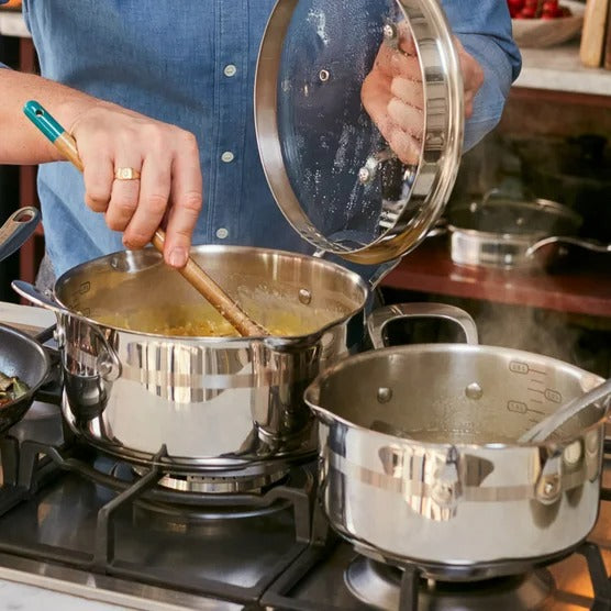 Jamie Oliver by Tefal Stainless Steel Cookware Set, 10-pieces