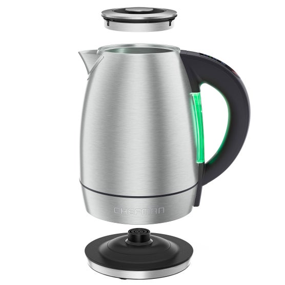 Chefman 1.8 L Custom-Temp Digital Kettle, Stainless Steel
