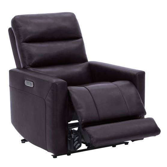 Gilman Creek Top-grain Leather CloudZero Power Recliner with Adjustable Headrest