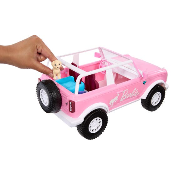 Hot Wheels Barbie Ford Bronco with 2 Barbie Dolls