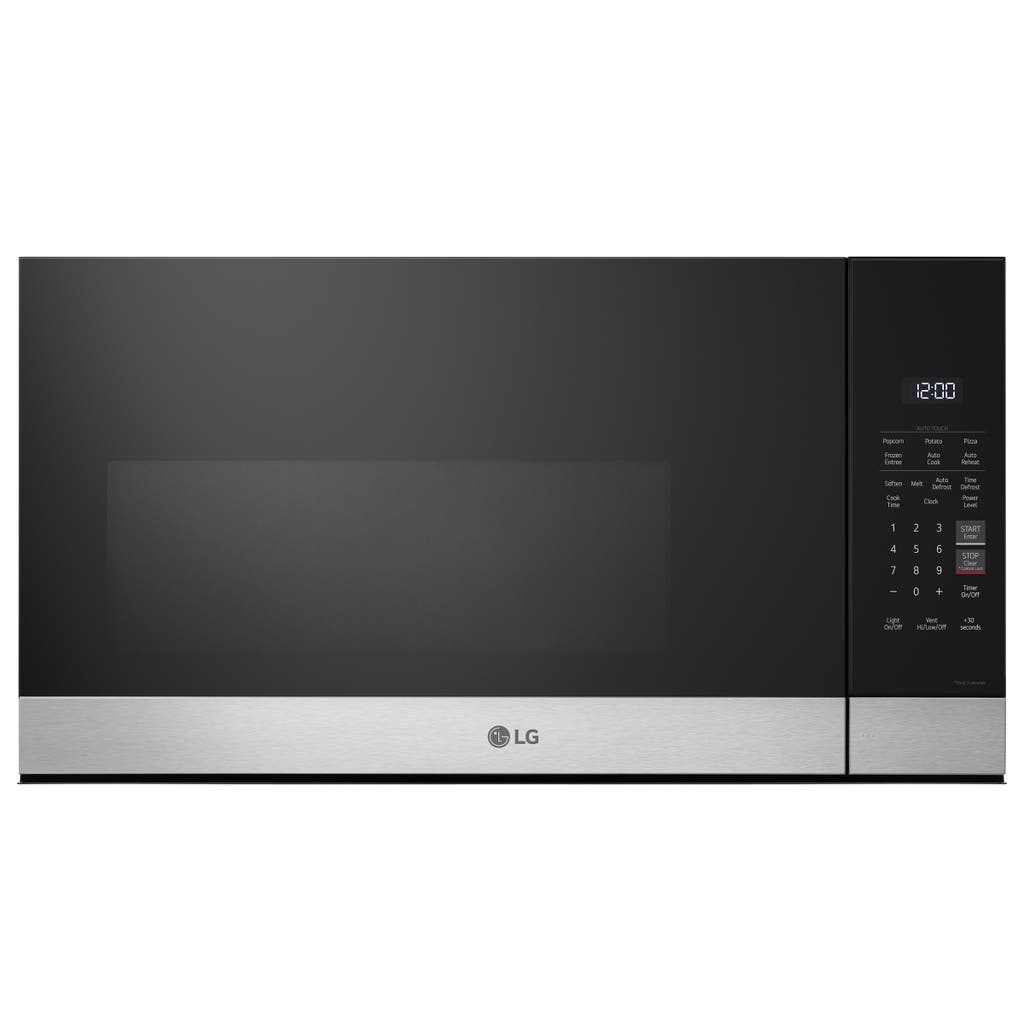 LG - 1.7 cu. ft. Over-the-Range Microwave Oven in Stainless Steel with Auto Cook Settings and Airflow, 300 CFM.