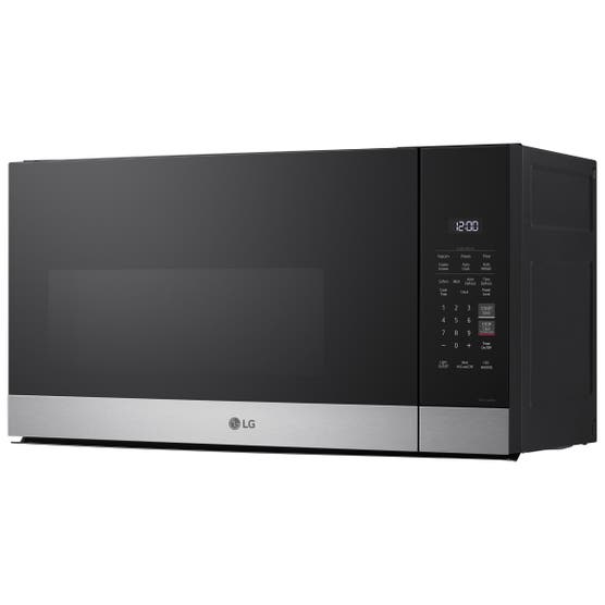 LG - 1.7 cu. ft. Over-the-Range Microwave Oven in Stainless Steel with Auto Cook Settings and Airflow, 300 CFM.