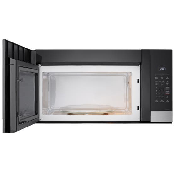LG - 1.7 cu. ft. Over-the-Range Microwave Oven in Stainless Steel with Auto Cook Settings and Airflow, 300 CFM.