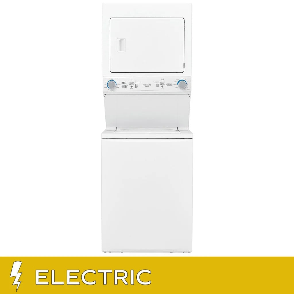 Frigidaire 27 in. White Electric 4.5 cu. ft. IEC Washer and 5.5 cu. ft. Dryer Laundry Centre