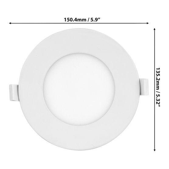 Luminus 4-in. 5CCT Recessed Panel Light Kit 8-pack