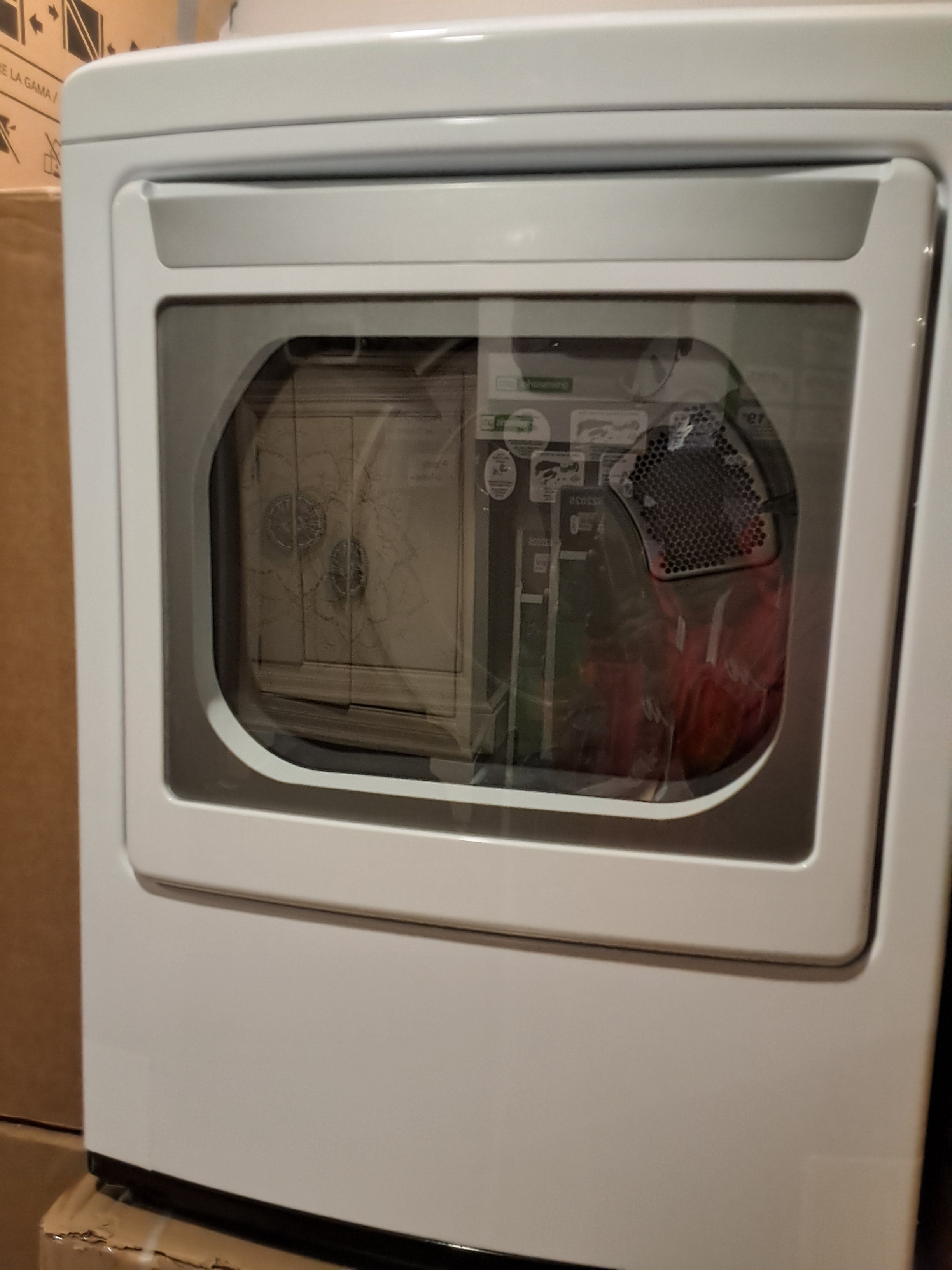 LG 7.3 cu. ft. White Electric Dryer with Sensor Dry Technology (In Box)