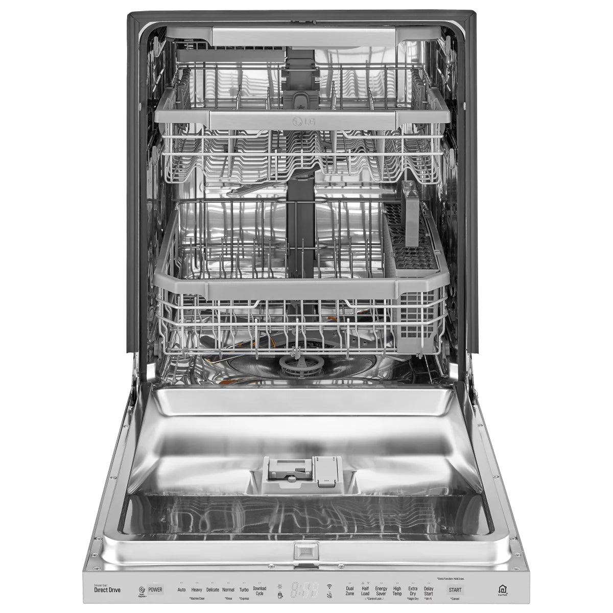 LG 24 in. Stainless-steel Built-in Top Control Dishwasher with Adjustable Third-level Rack
