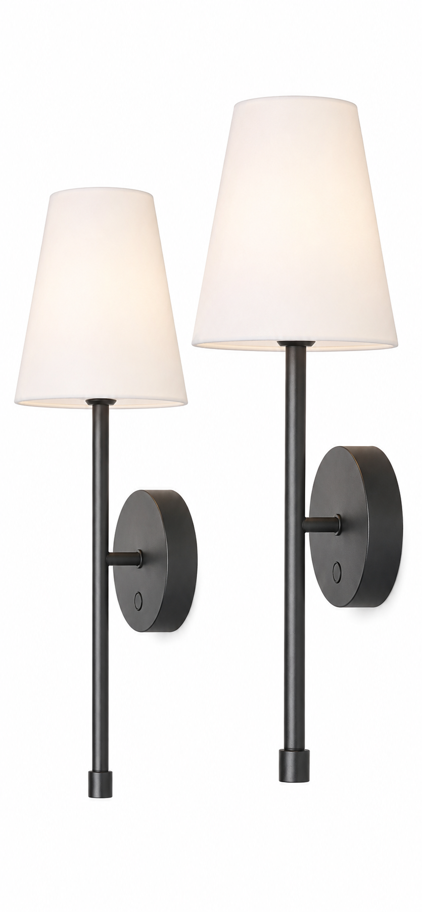 Globe Electric Wireless Rechargeable LED Wall Sconce 2-Pack