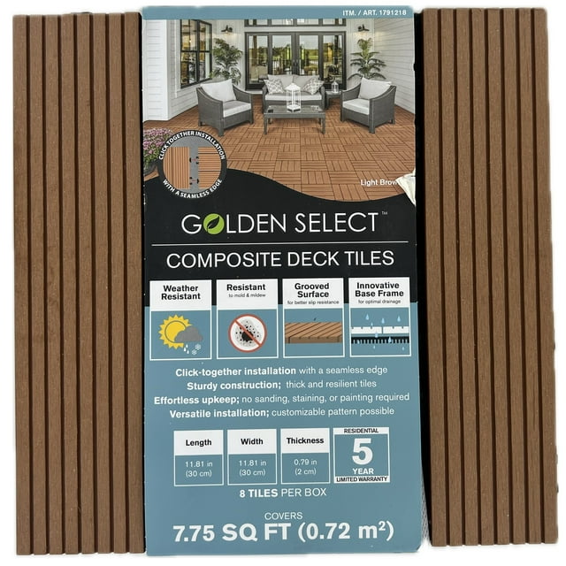 GOLDEN SELECT COMPOSITE TILE PACK OF 8