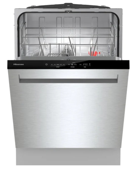 Hisense 24 in European made Stainless Steel Dishwasher with 3rd Rack and Auto Open Dry