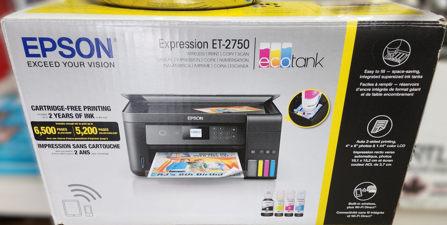 Epson Expression ET-2750 EcoTank All-in-One Supertank Colour Printer