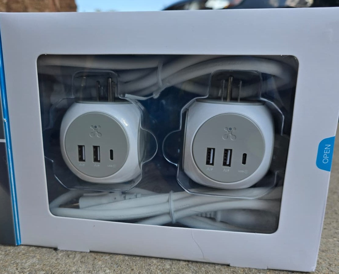 Atomi Smart Power Cube With 3 AC Outlets, 2 USB-A & 1 USB-C
