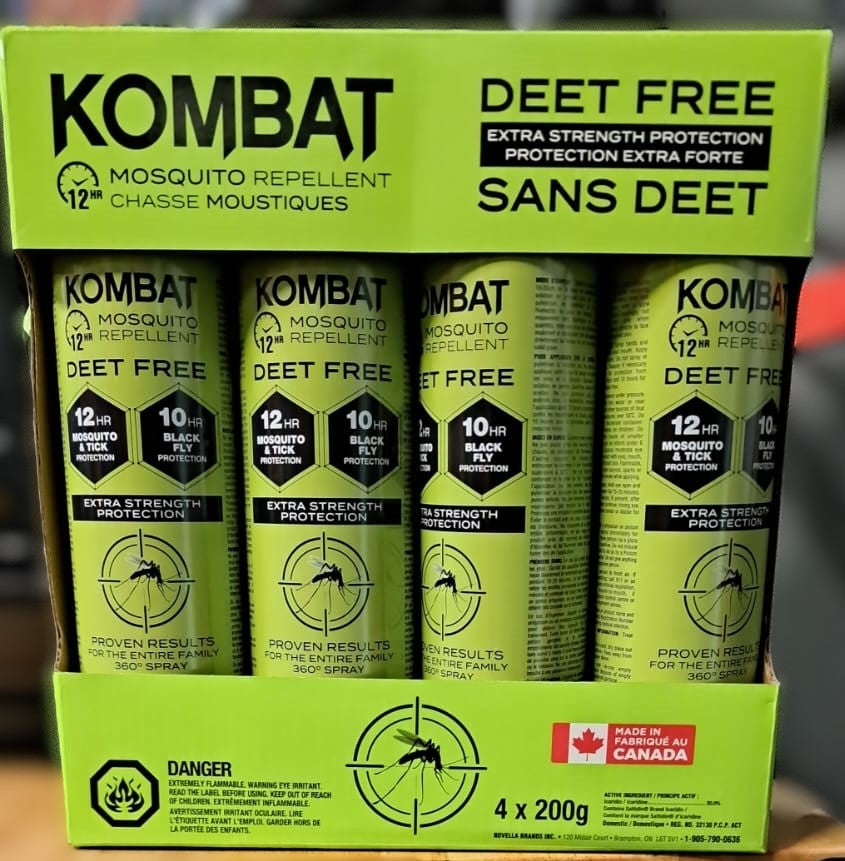 Kombat Mosquito & Tick Repellent Deet Free, 4 x 200 g