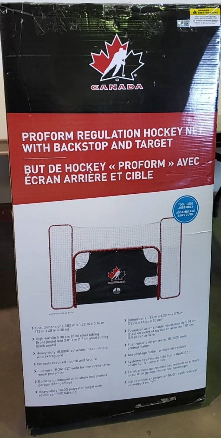 Hockey Canada Proform Hockey Net with Backstop