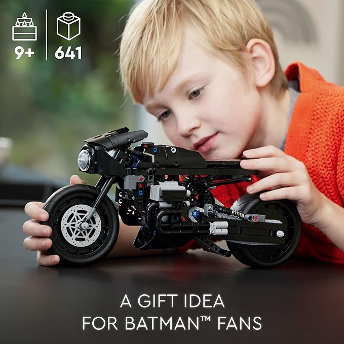 LEGO Technic The Batman – BATCYCLE Set 42155, Collectible Toy Motorcycle, Scale Model Building Kit