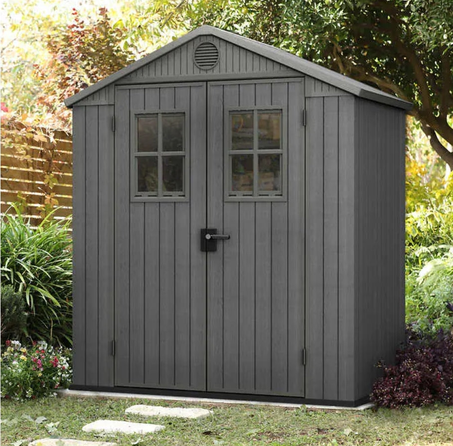 KETER DARWIN 6X4 SHED already assembled, floor model, never used, already assembled