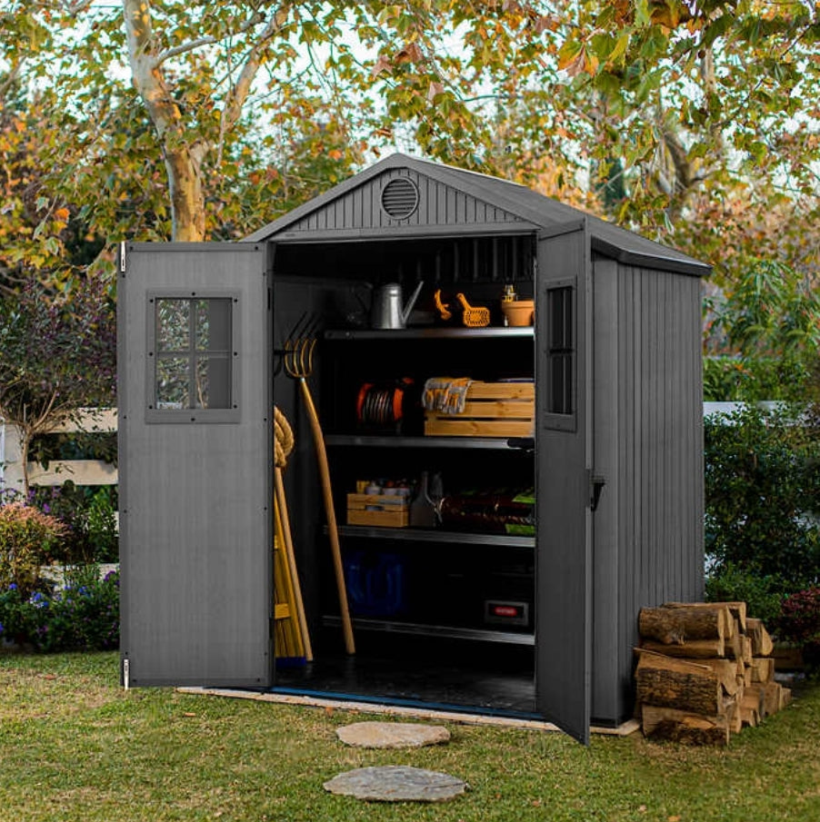 KETER DARWIN 6X4 SHED already assembled, floor model, never used, already assembled