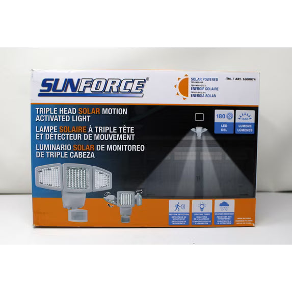 Sunforce Triple Head Solar Motion-Activated Light