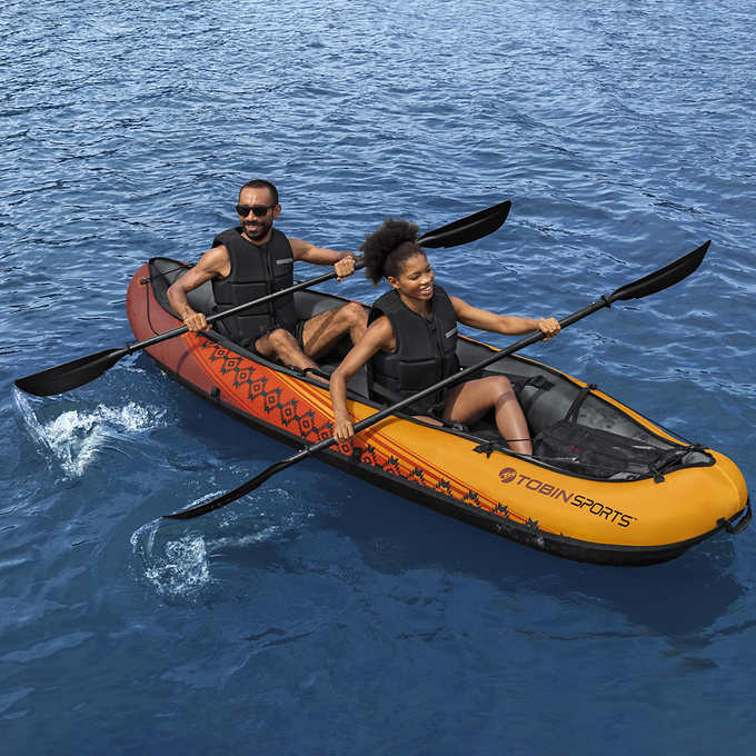 Tobin Sports Wavebreak Inflatable 2 Person Kayak 19FT 10IN X 34 IN