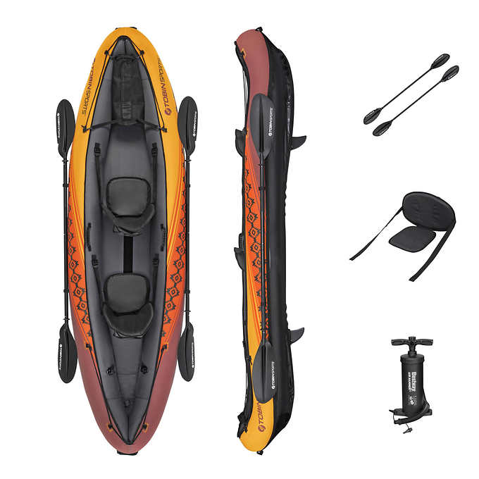 Tobin Sports Wavebreak Inflatable 2 Person Kayak 19FT 10IN X 34 IN