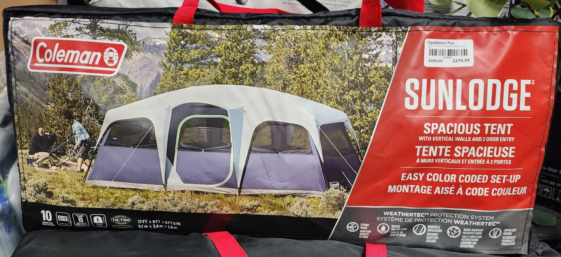 Coleman 10-person Sunlodge Camping Tent
