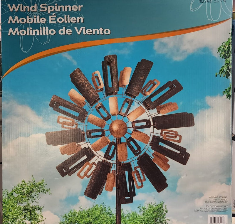 84 inch Tall Two-tone outdoor Wind Spinner