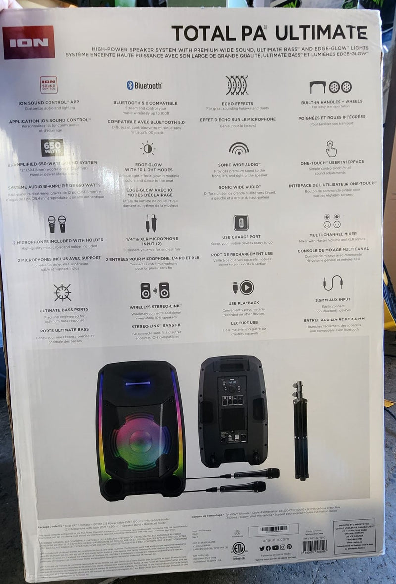 Audio Total PA Ultimate Bluetooth Speaker
