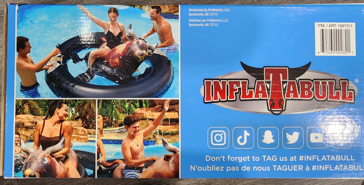 Pool Toy Inflation Inflatabull Inflatable Ride-On Pool Toy