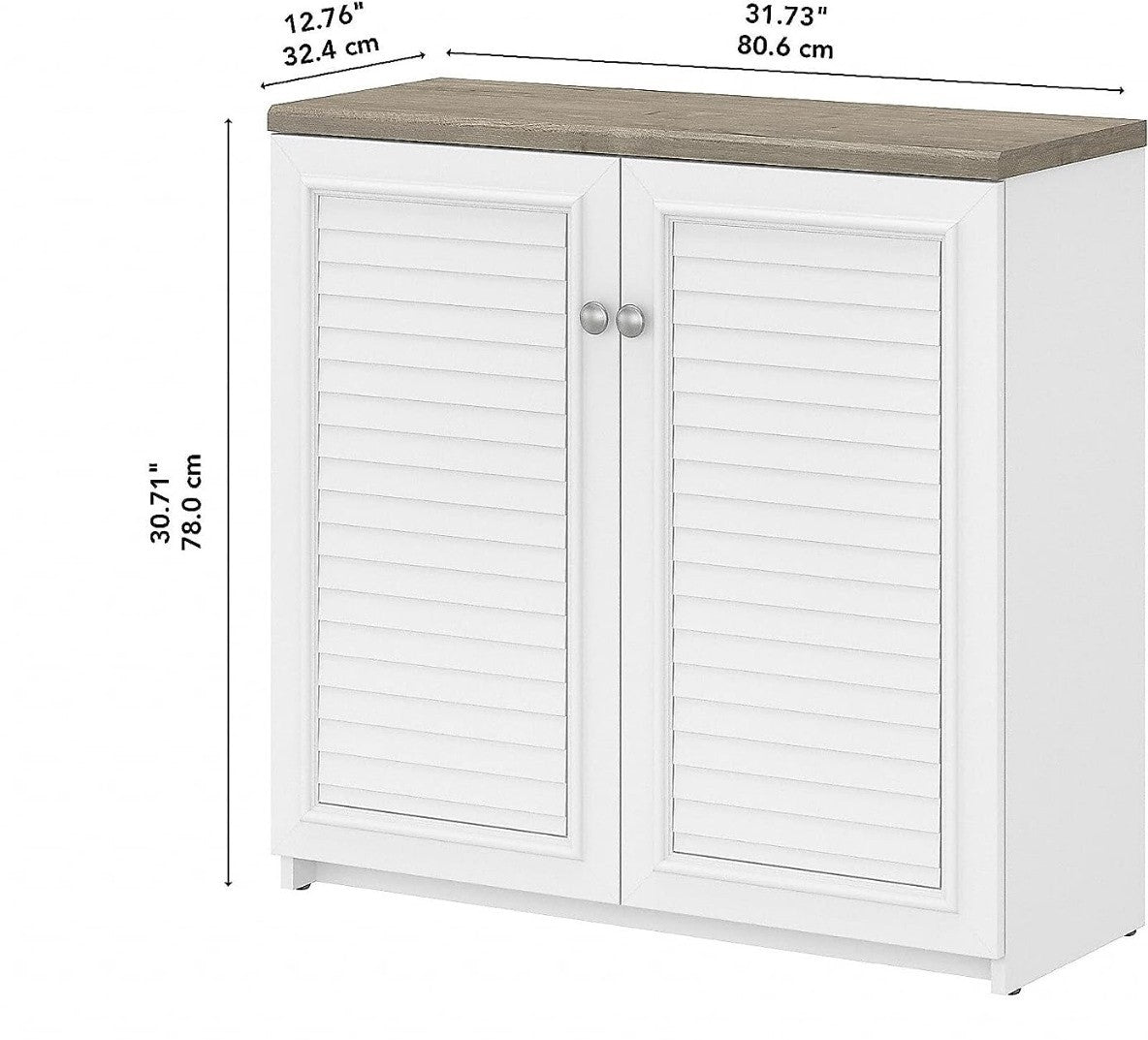 Bush Furniture Fairview 2 Door Low Storage Cabinet