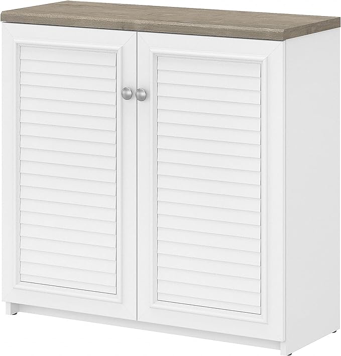 Bush Furniture Fairview 2 Door Low Storage Cabinet
