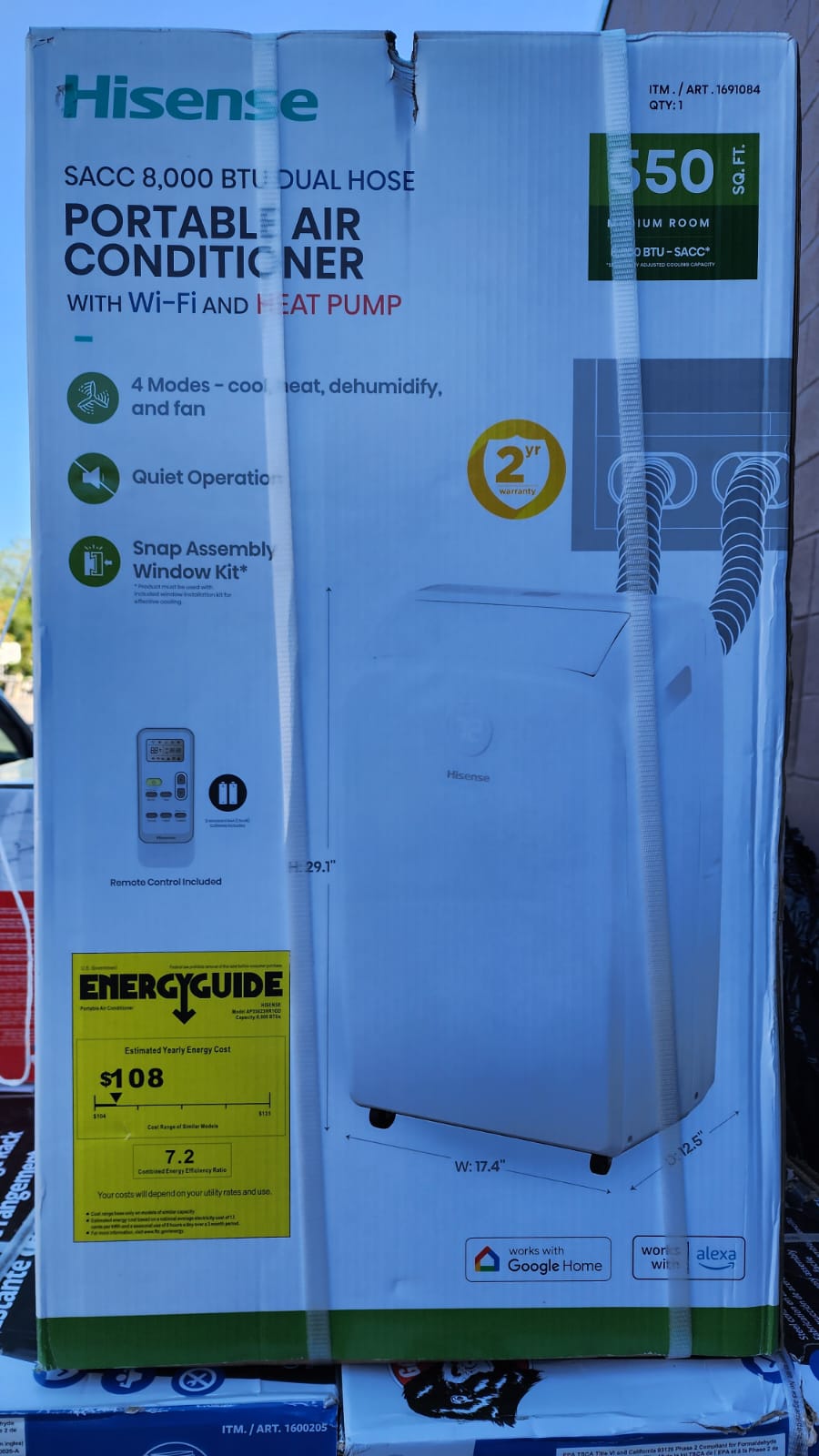 Hisense Portable AC Cooling Dehumidifier