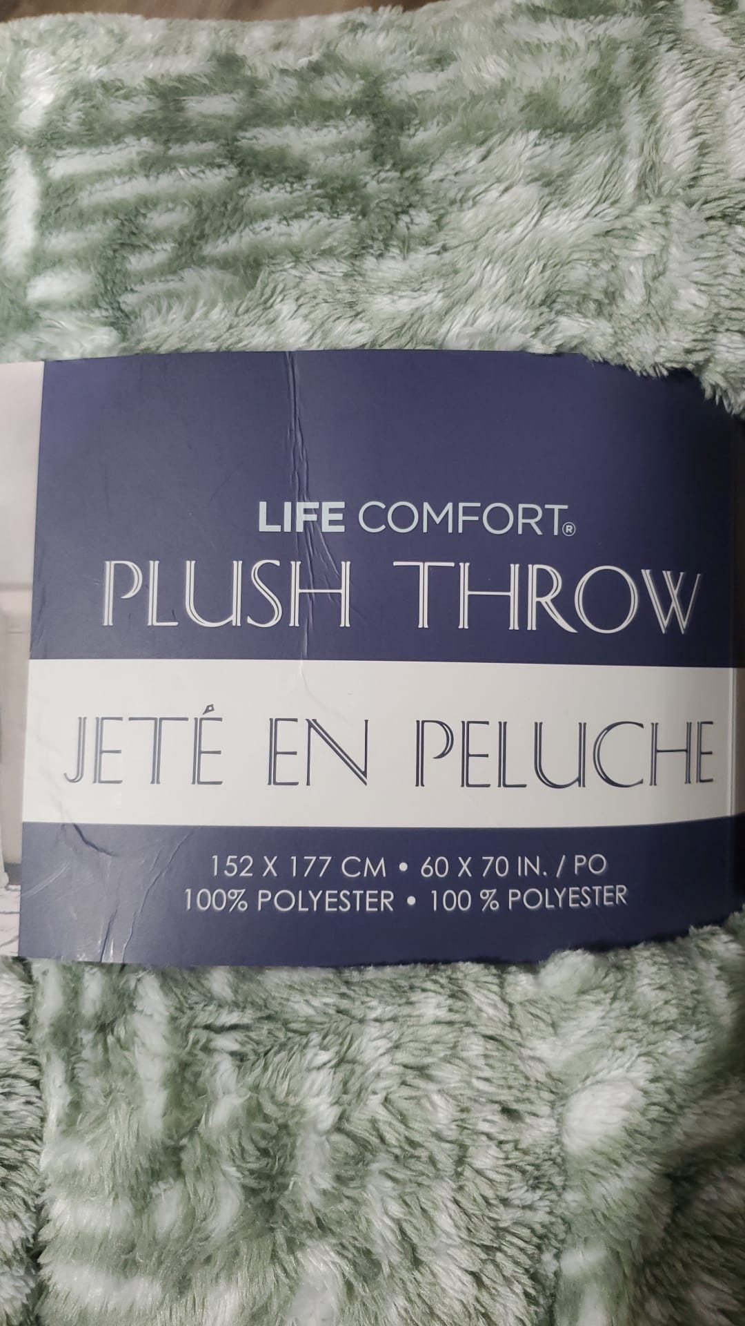 LC SHEARLING PLUSH THROW 60"  by  70"