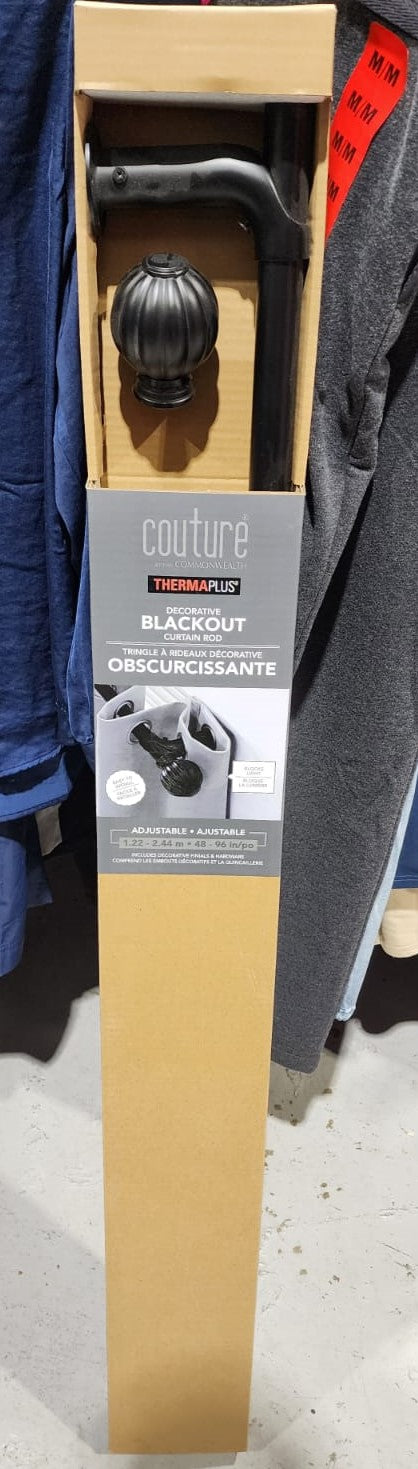 Couture Decorative Blackout Curtain Rod