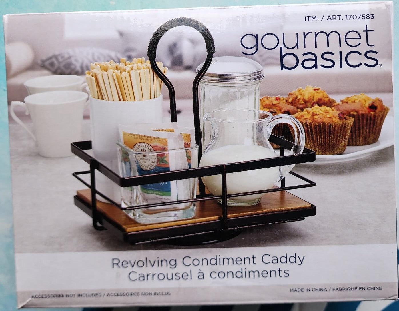 Gourmet Basics Revolving Condiment Caddy