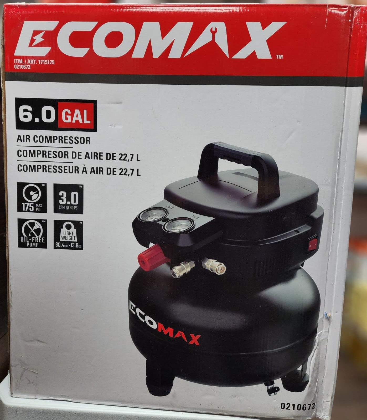 ECOMAX 1.5HP AIR COMPRESSOR