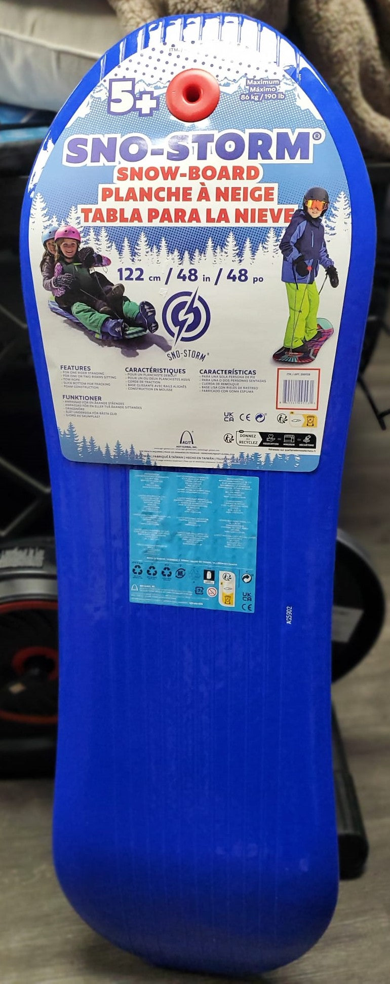 Sno-Storm 48in Snowboard Sled
