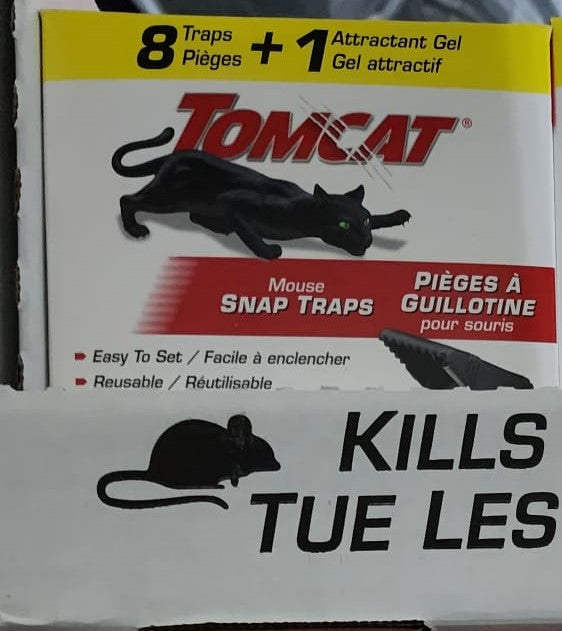 Tomcat Mouse Snap Traps (8) + Attractant Gel