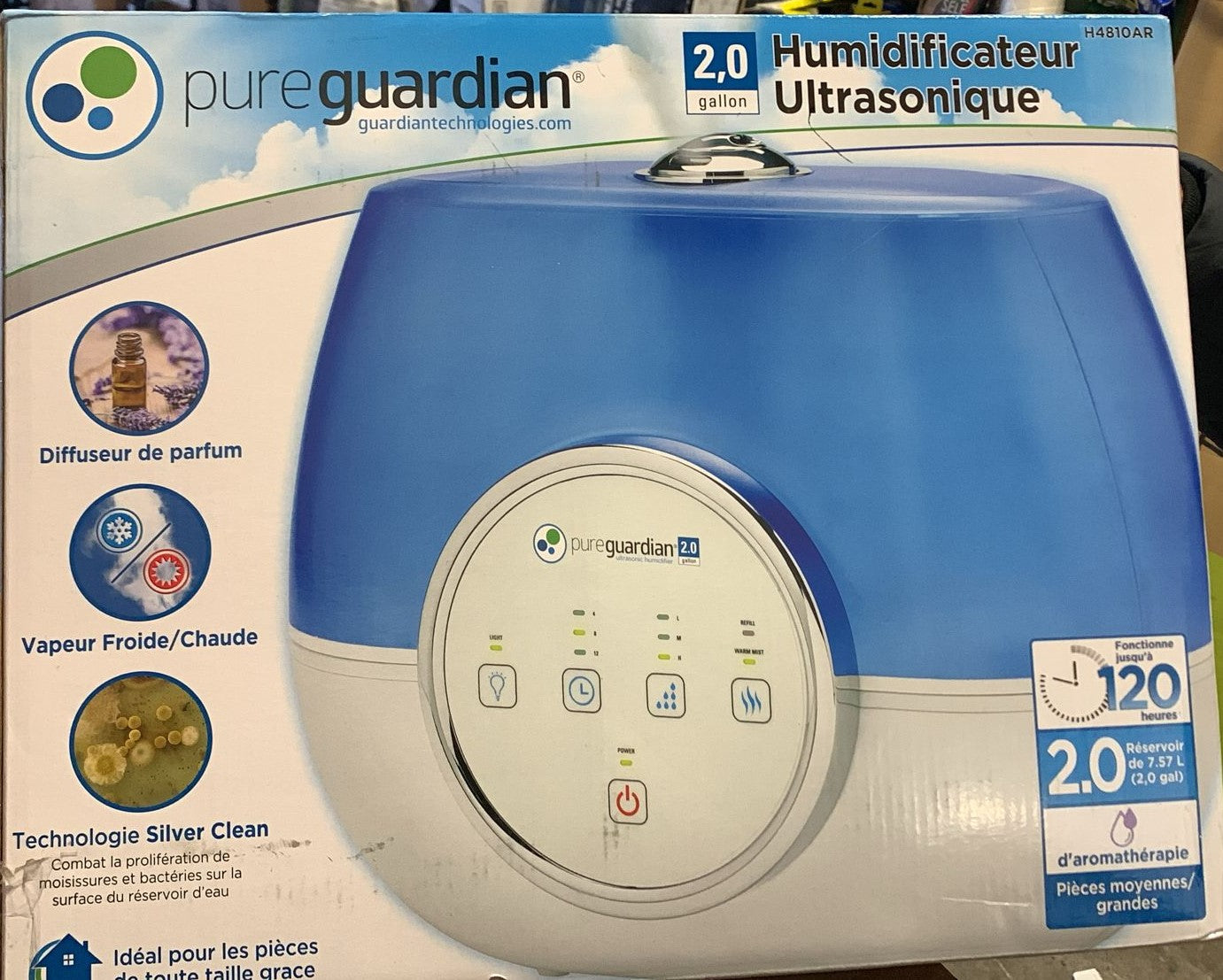 PureGuardian 120-hour 7.57 L (2 gal.) Warm and Cool Humidifier