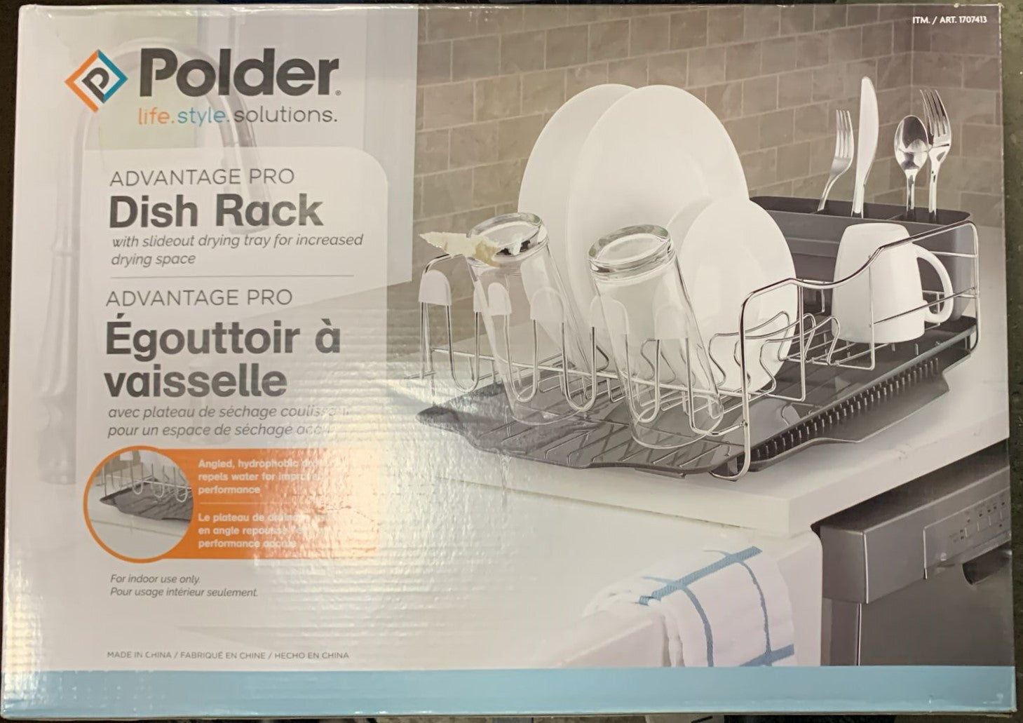 Polder Advantage PRO Dish Rack, 4-piece