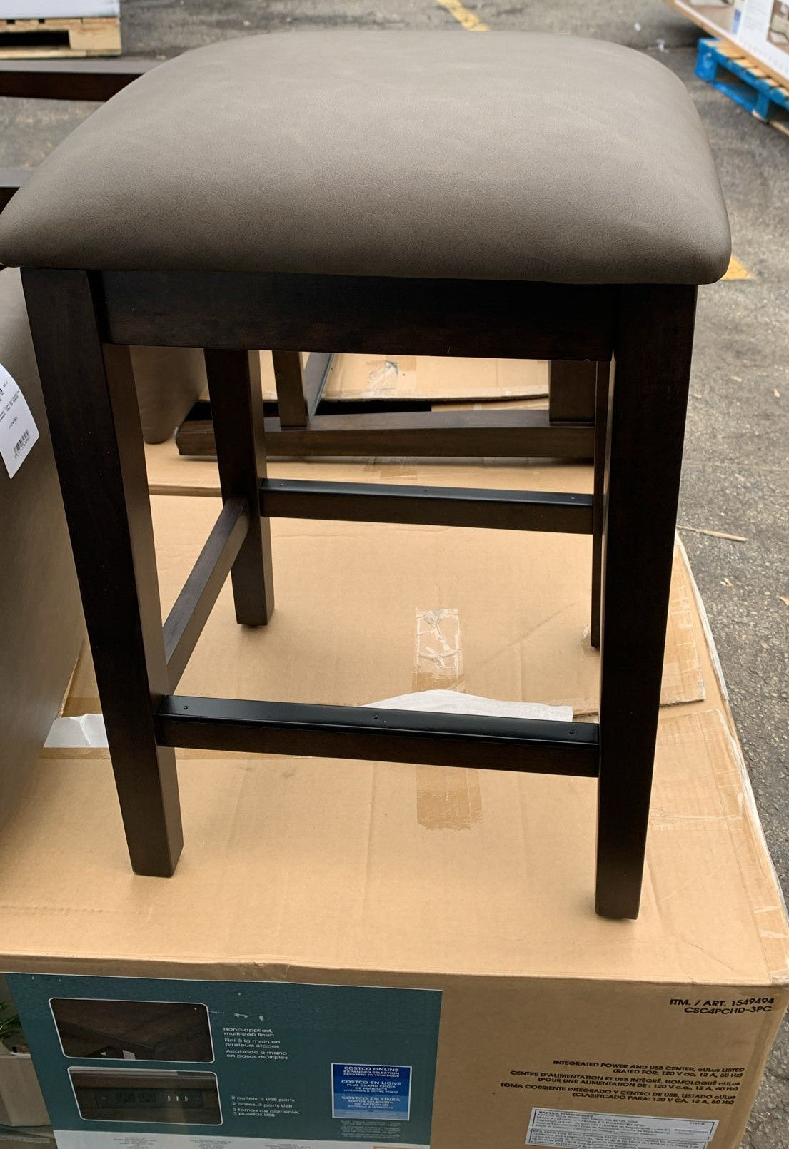 Langston 4-piece Sofa Table Set (BROWN)