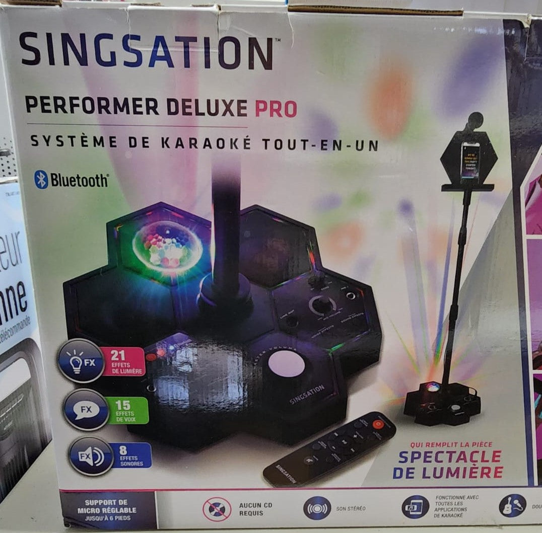 Singsation Performer Deluxe All-in-One Karaoke Party System with Two Mics