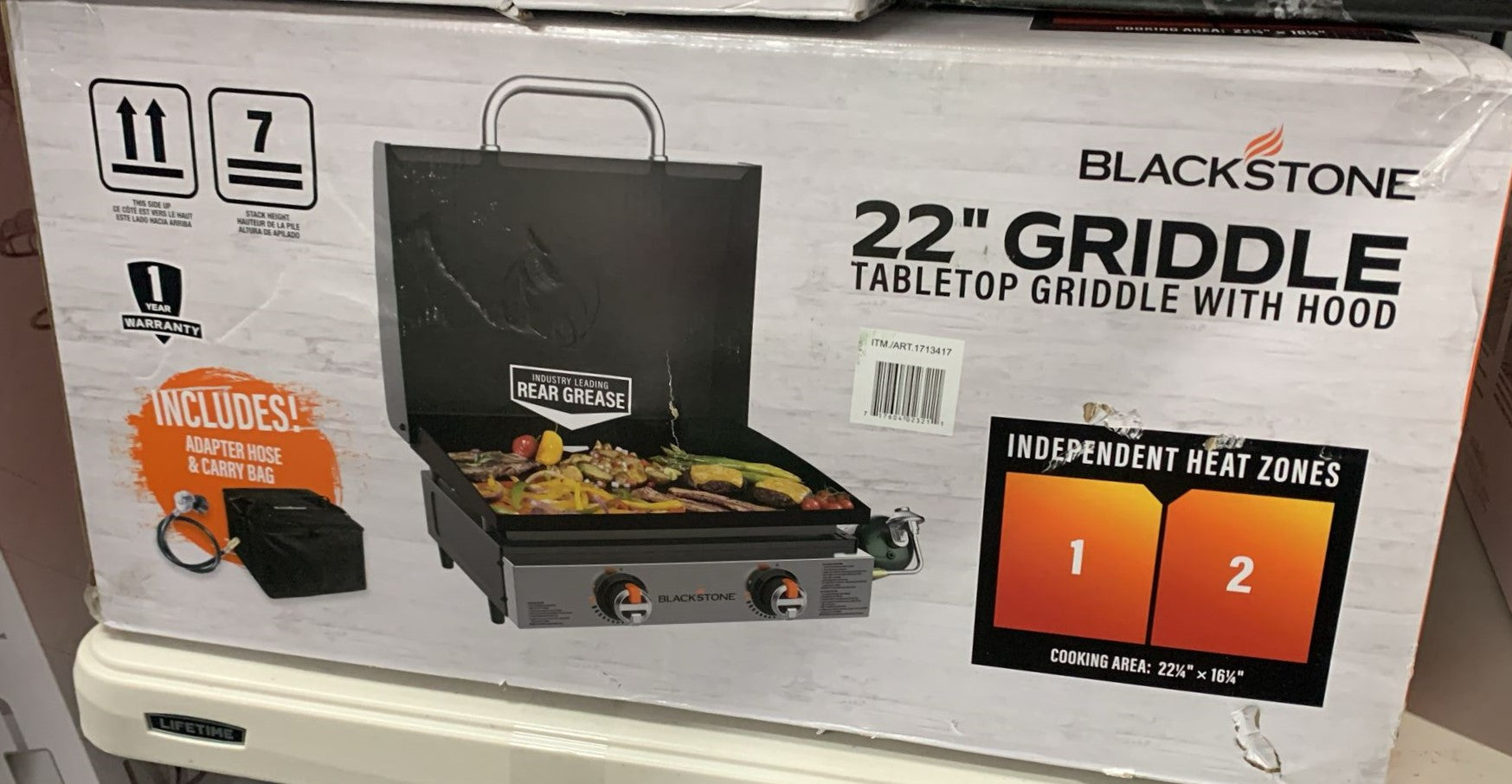 Blackstone Original 22in Griddle w/Hood and Carry Bag