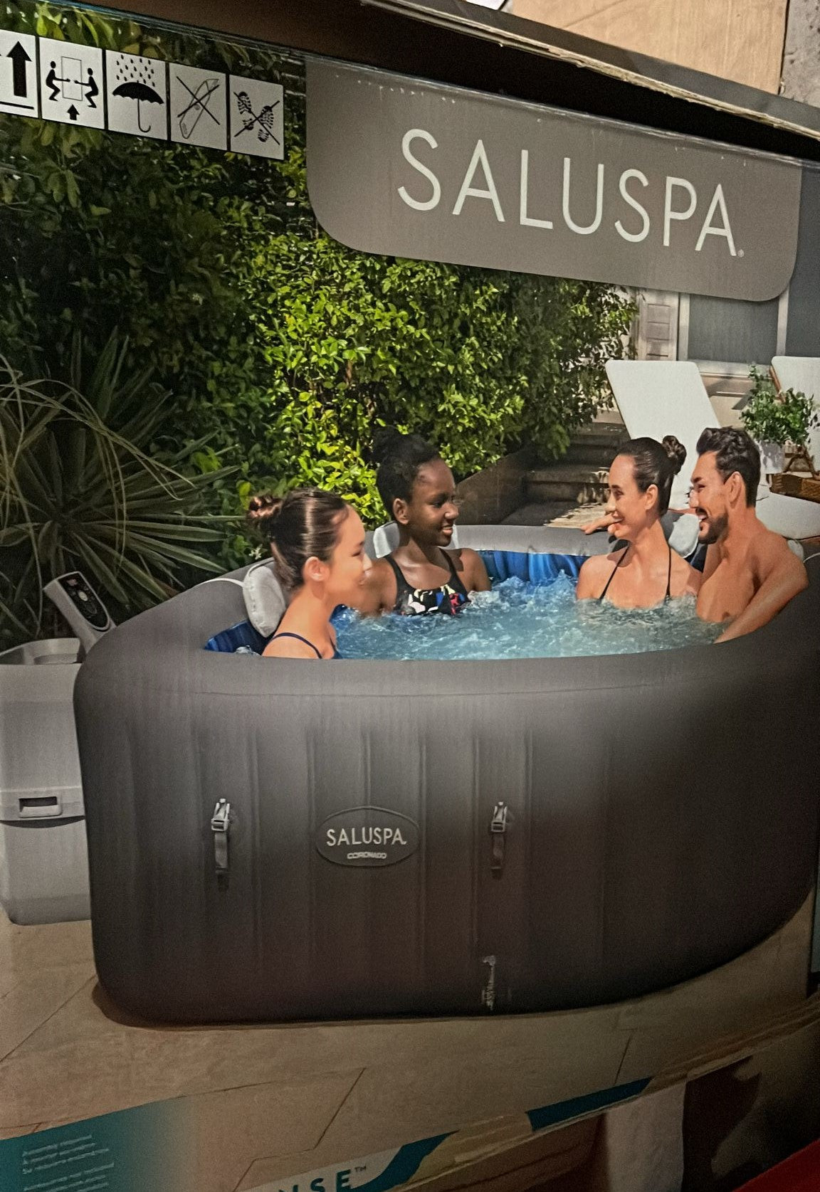 Saluspa Coronado EnergySense Smart AirJet Inflatable Hot Tub